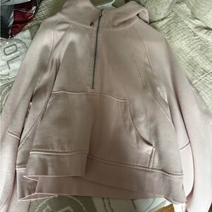 Lululemon Light Pink Half-Zip Scuba